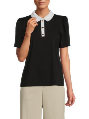 Contrast Collar Top | Saks Fifth Avenue OFF 5TH
