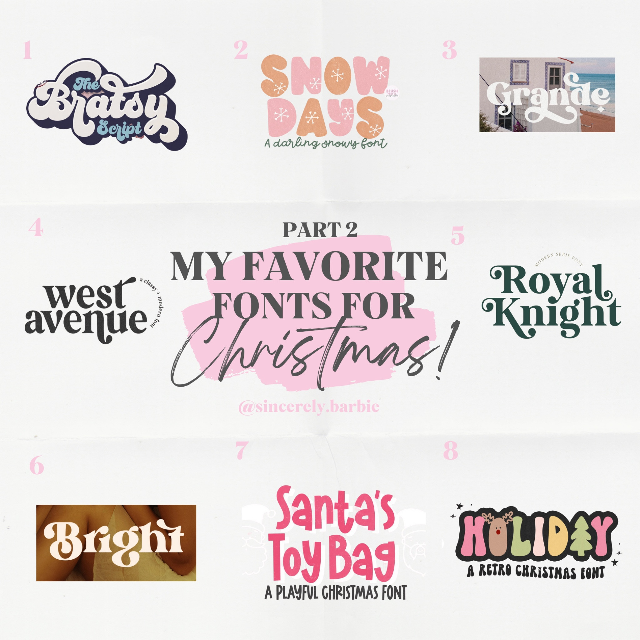 I’ve made a second list with my favorite Christmas fonts that will help you create more stunning Christmas crafts to show the true spirit of these holidays. 🎅🏻 

#LTKhome #LTKSeasonal #LTKHoliday