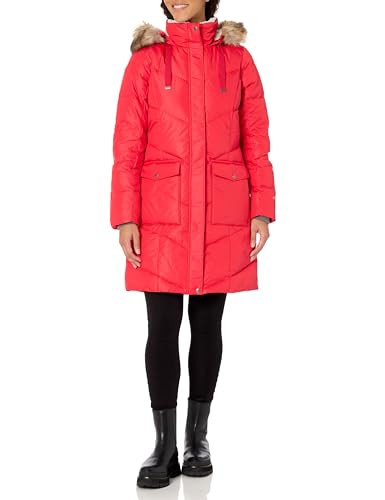 Eddie Bauer Women's LODGE CASCADIAN DOWN PARKA, RED | Amazon (US)