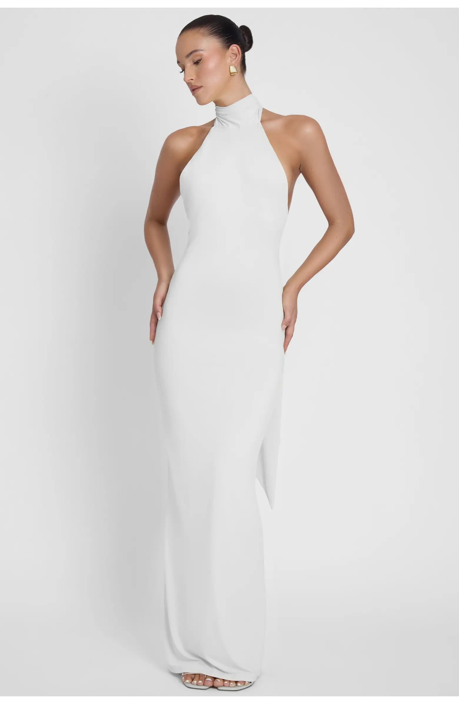 LEAU Alaia Drape Maxi Dress | Nordstrom | Nordstrom