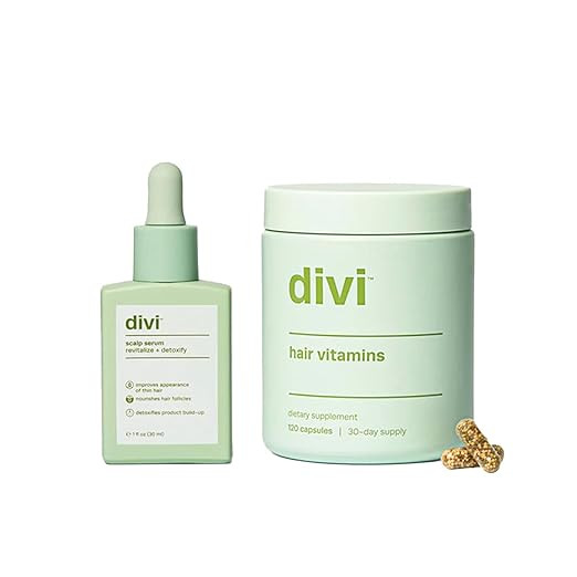 Divi Healthy Hair Bundle: Scalp Serum 1 fl oz and Hair Vitamins, 30-Day Supply | Amazon (US)