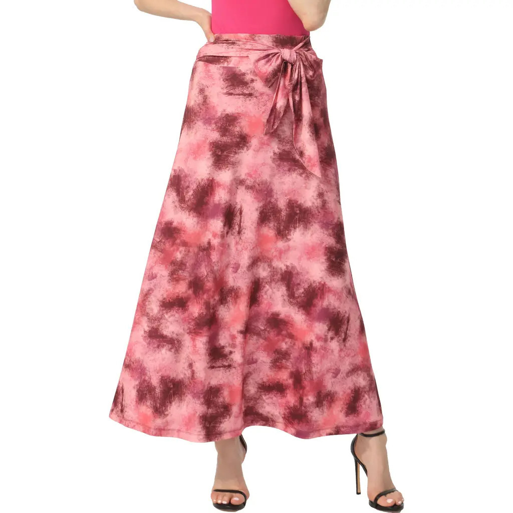 Kimi & Kai Women's Belted Maxi Skirt in Rose at Nordstrom, Size X-Large | Nordstrom