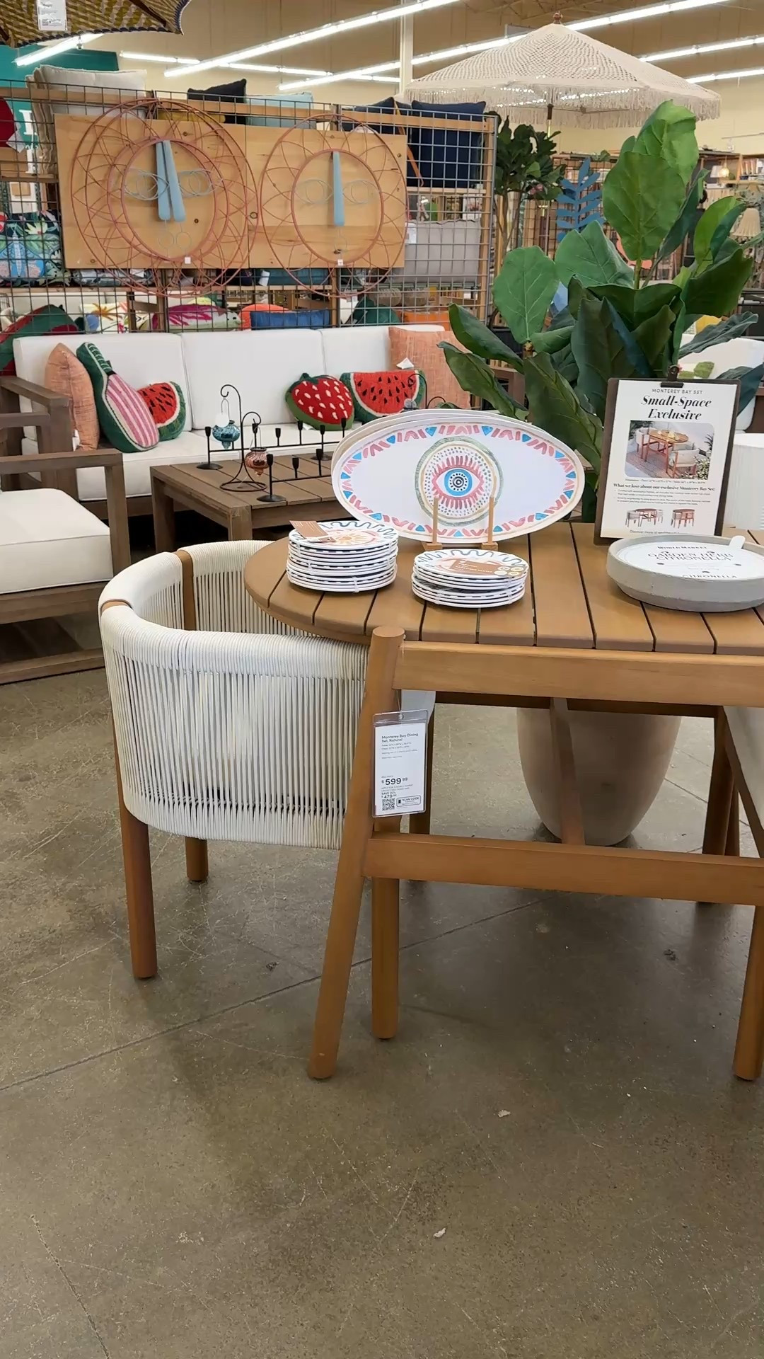 Small outdoor space? 🌿 No problem! 🤎The Monterey Bay 3-piece bistro set from World Market is crafted with eucalyptus frames and rope-woven chairs that nest perfectly into the slatted oval table—smartly designed to save space and style! Perfect for breezy balcony or patio dining. Linked this set + more multifunctional outdoor finds! #OutdoorLiving #SmallSpaceDecor

#LTKSeasonal #LTKHome #LTKWatchNow