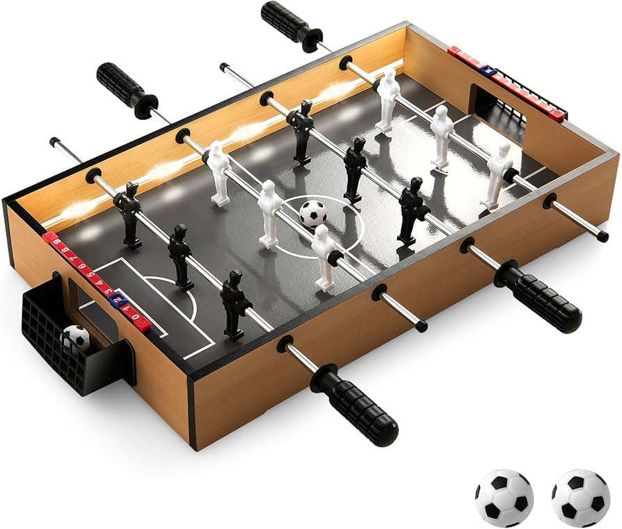 Goplus Foosball Table, 20 Inch Mini Soccer Game Table with LED Lights, 2 Footballs, Non-Slip Hand... | Amazon (US)