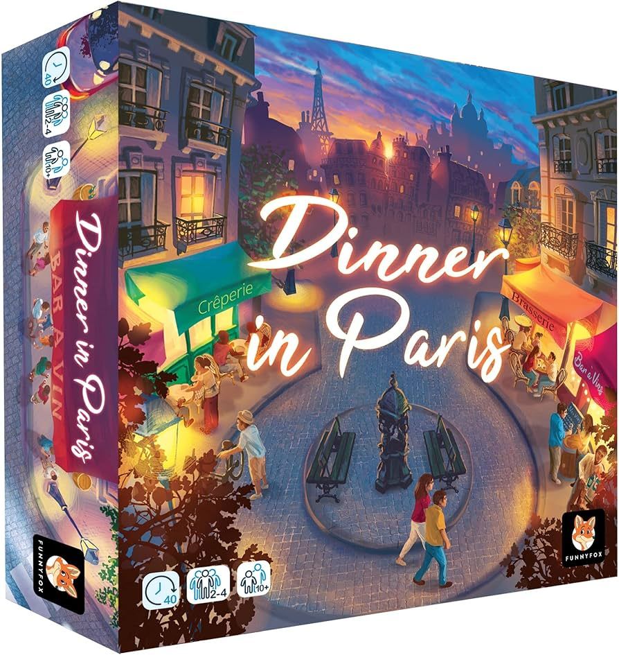 Dinner in Paris | Strategy Game for Teens and Adults | Ages 10+ | 2 to 4 Players | 40 Minutes | Amazon (US)