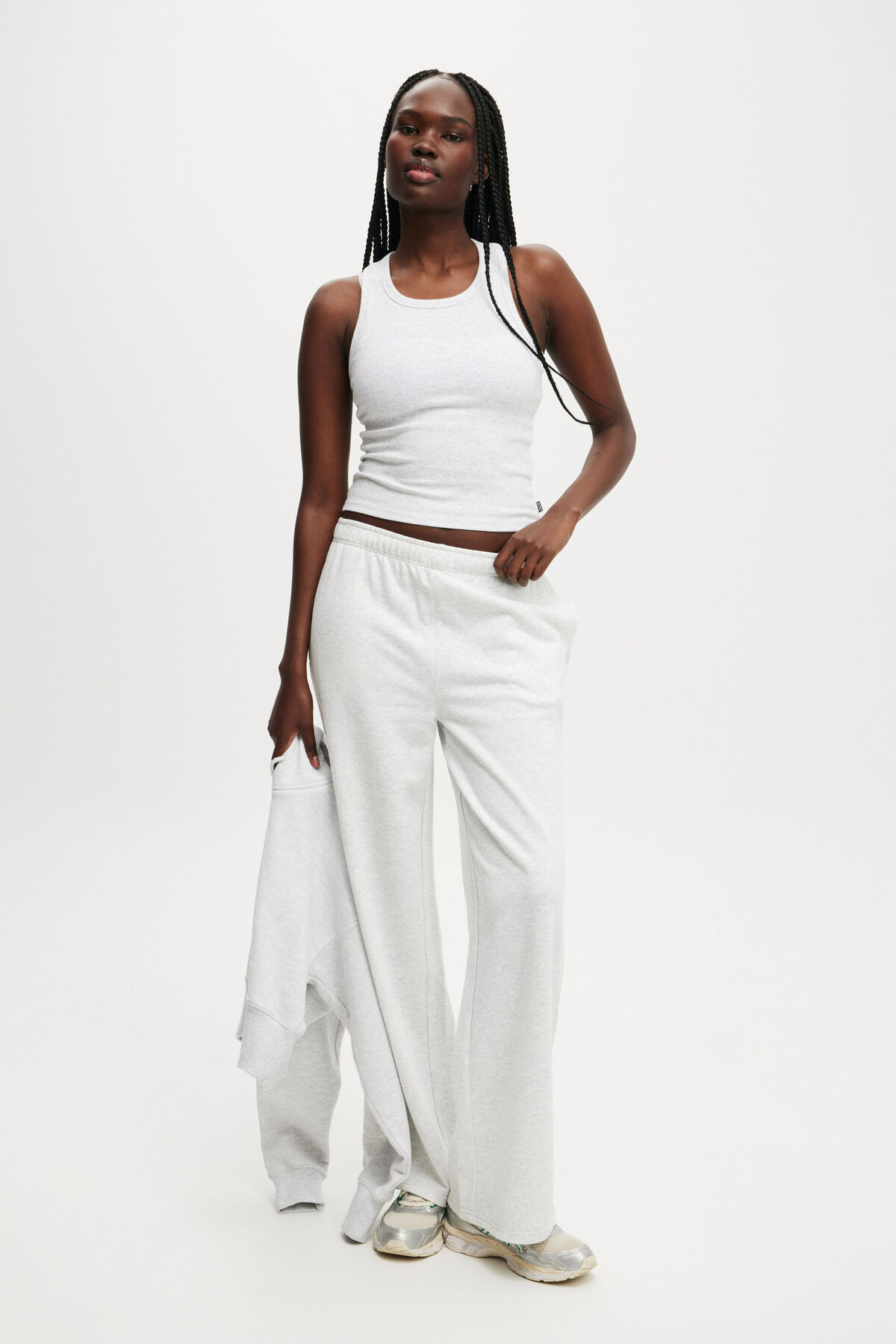 Lightweight Fleece Straight Leg Sweatpant | Cotton On (US)