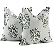 CPC Throw Piping Pillow Covers for Couch, 18x18 Inch Pillows for Living Room, 100% Cotton Boho Cu... | Amazon (US)