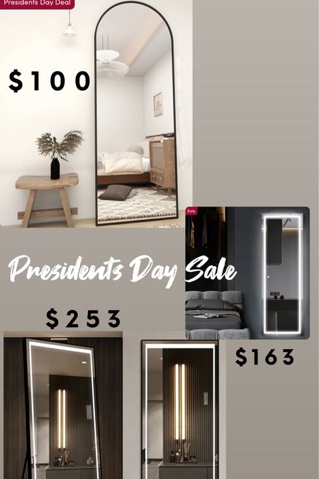 Home Bedroom and Bathroom LED Wall Mirrors for ambient aesthetic. Black matte framed finishes Starting at $100 for oversized full length try on home decor 
Prices are good thru 2/19

#LTKfamily #LTKhome #LTKSpringSale