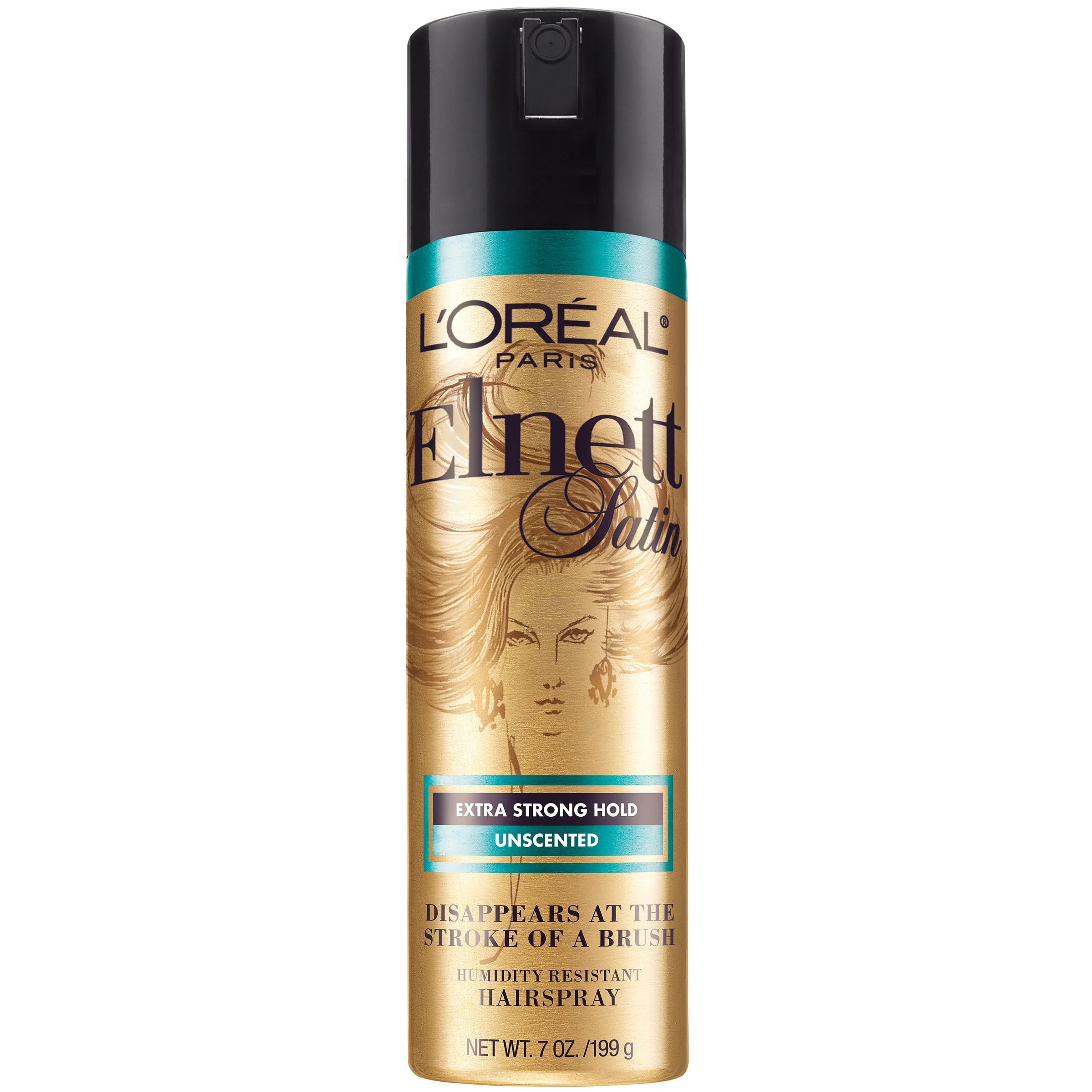 L'Oreal Paris Elnett Satin Extra Strong Hold, Light Hairspray Unscented, 7 oz. - Walmart.com | Walmart (US)