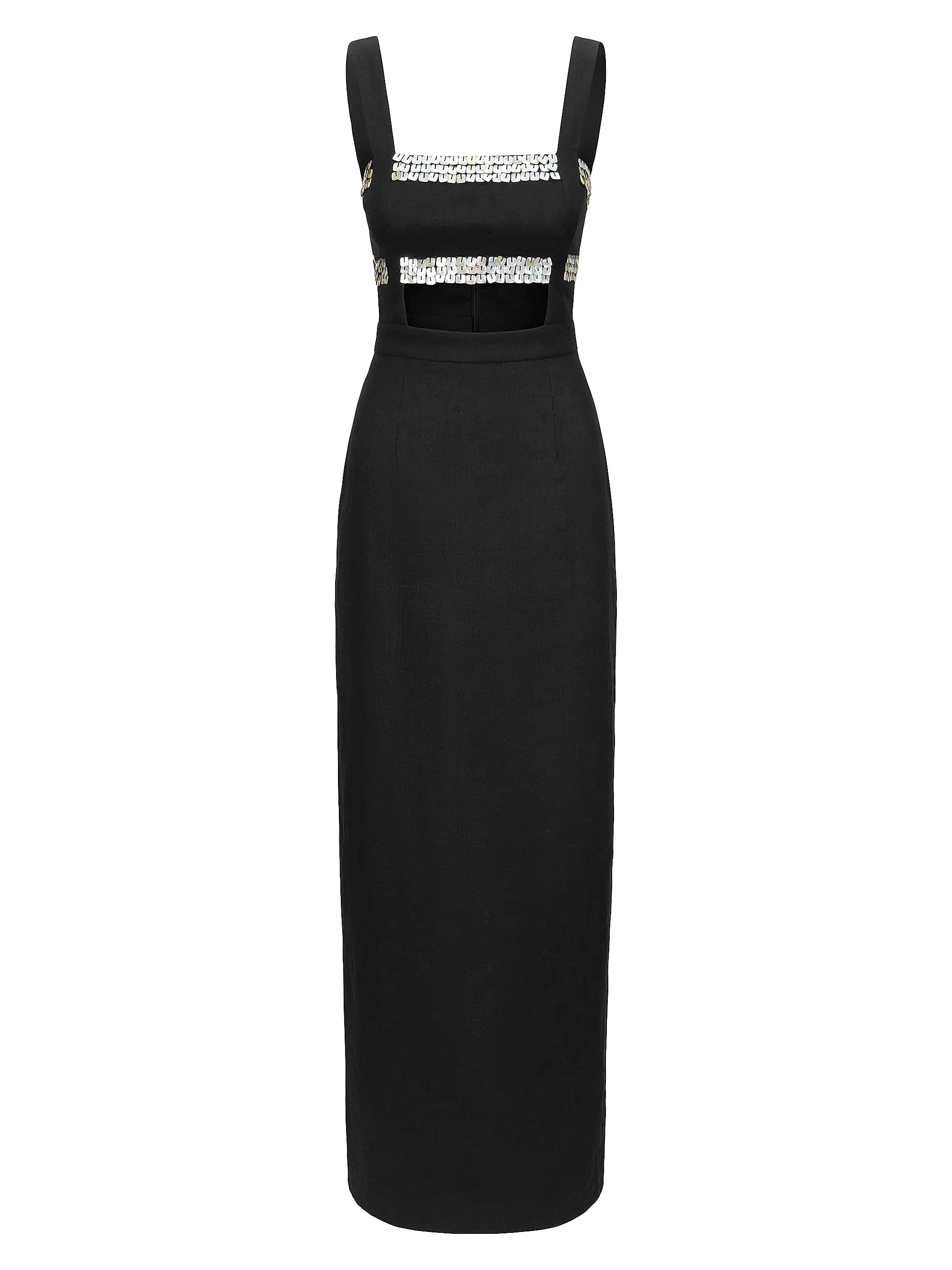 Mickey Linen Embellished Maxi Dress | Saks Fifth Avenue