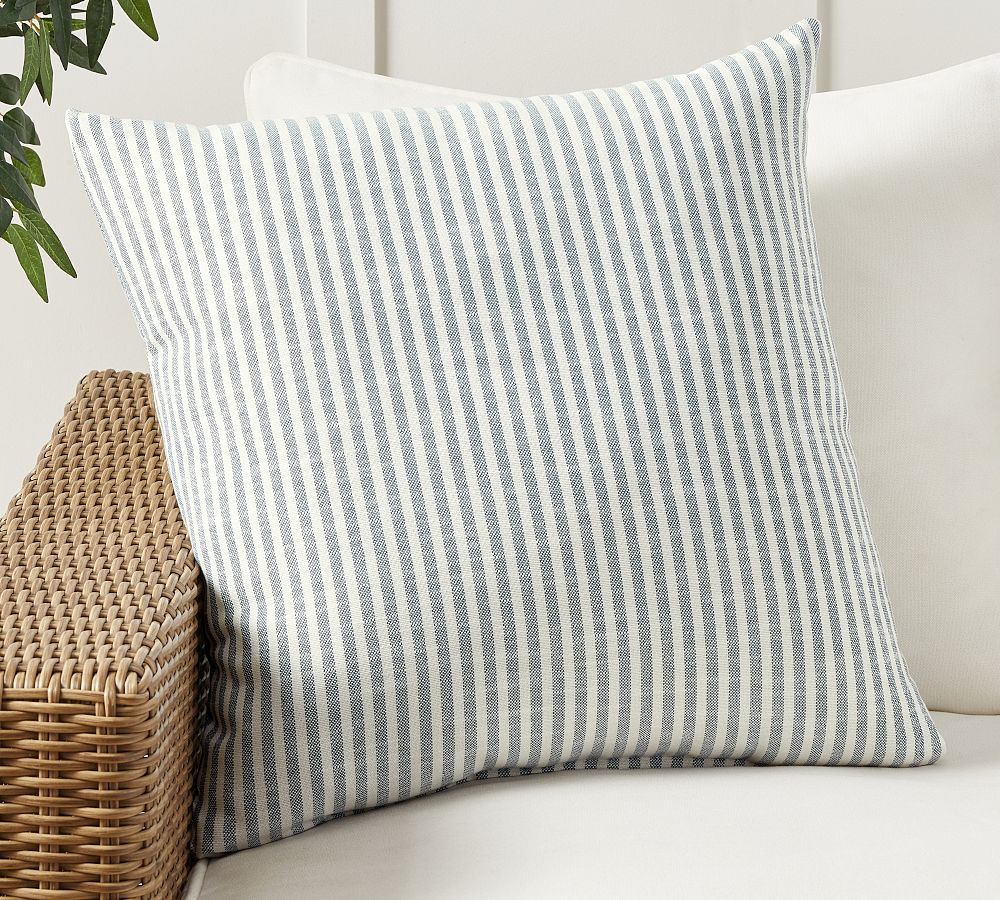 Performance Petite Striped Outdoor Pillow | Pottery Barn (US)