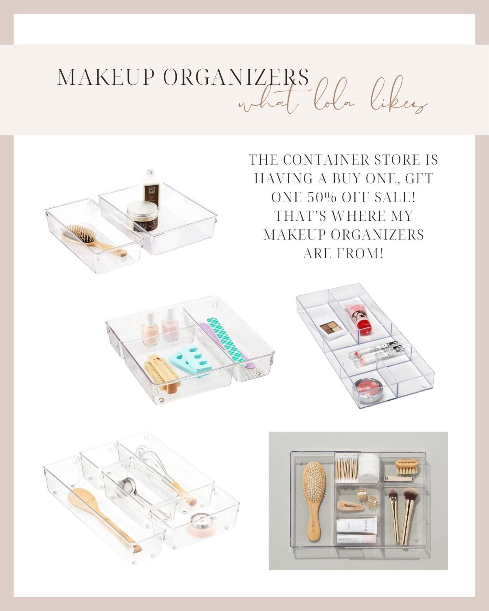 My bathroom makeup organization is all from the container store!

#LTKunder50 #LTKbeauty #LTKhome