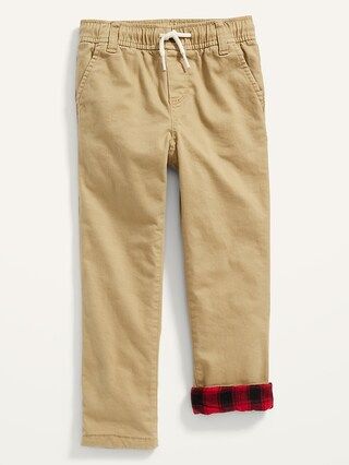 Relaxed Functional Drawstring Flannel-Lined Pants for Toddler Boys | Old Navy (US)