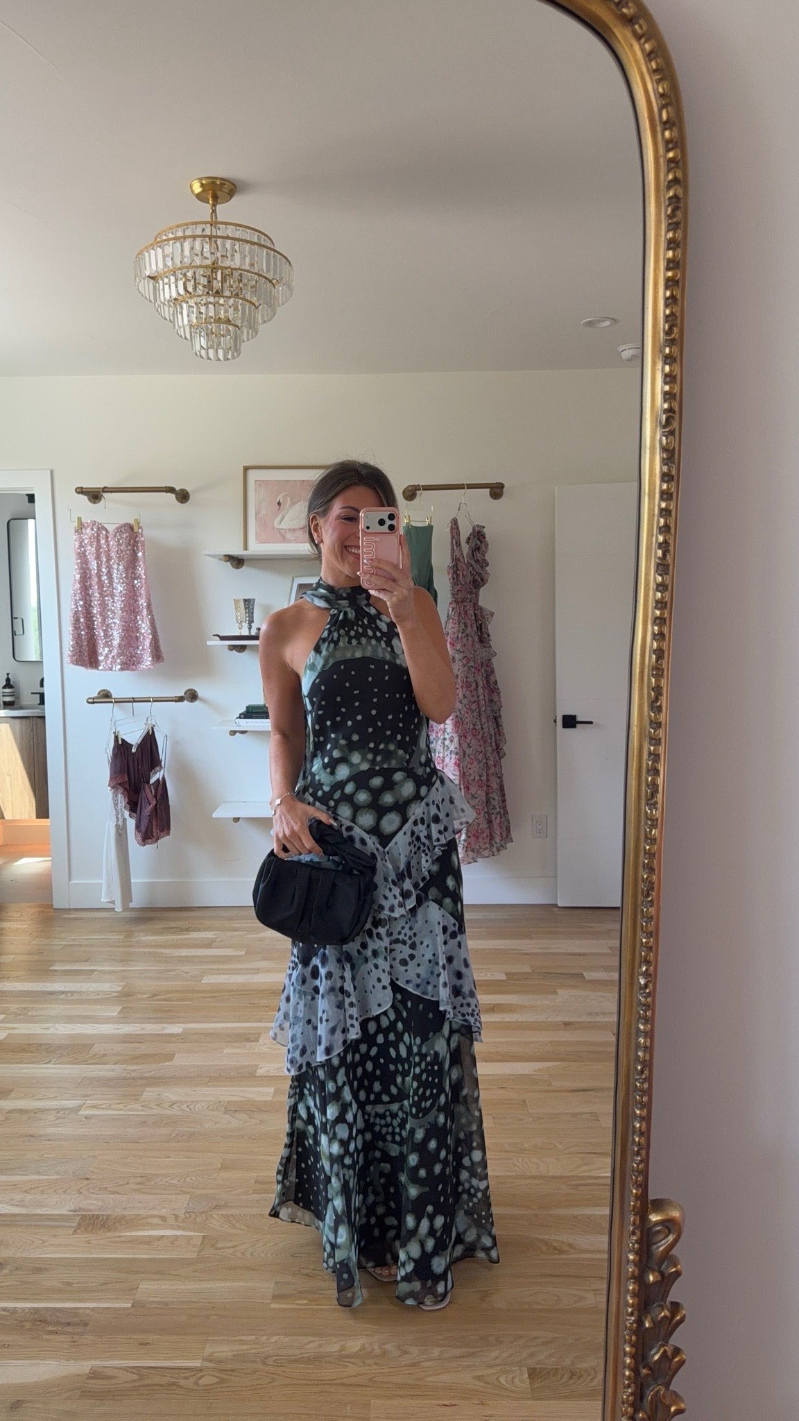 black, blue, green spotted maxi with a halter neckline, tiered ruffle skirt, and flowing silhouette amazon summer resort wear, formal event, wedding guest dress 💍🍹

electric picks code: emerson20
lulus code: emerson20 (first purchase only) 

I’m 5’4” and wear a small/2

amazon fashion, amazon dresses, amazon finds, amazon outfit ideas, amazon summer outfits, affordable fashion finds, summer wedding guest dresses, wedding guest dresses, cocktail dresses, semi-formal dresses, black tie wedding guest dresses, destination wedding guest dresses, garden party dresses, wedding guest outfit ideas

#LTKgrwm #LTKootd #LTKSeasonal