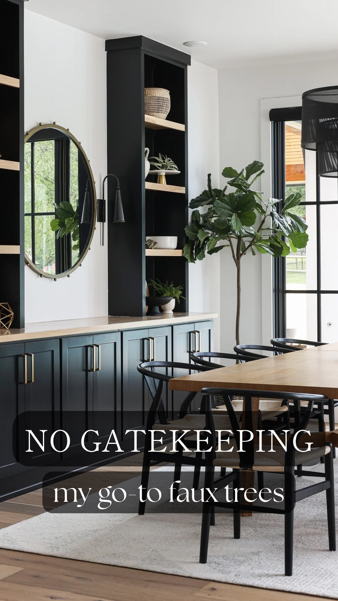 NO GATEKEEPING

These are my go-to faux trees I use in projects and in my own home.

From fiddle leaf figs to olive trees, I love using affordable faux greenery to add height, fill empty corners, and bring a space to life without the upkeep. They’re easy, versatile, and always look good year-round.