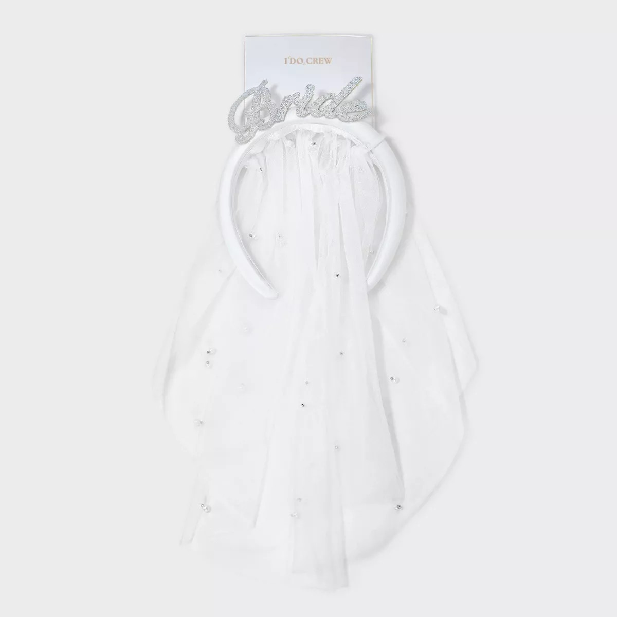 Bride Headband with Veil - White | Target