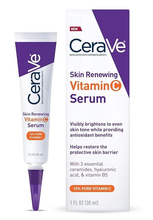 CeraVe Vitamin C Serum with Hyaluronic Acid | Skin Brightening Serum for Face with 10% Pure Vitam... | Amazon (US)