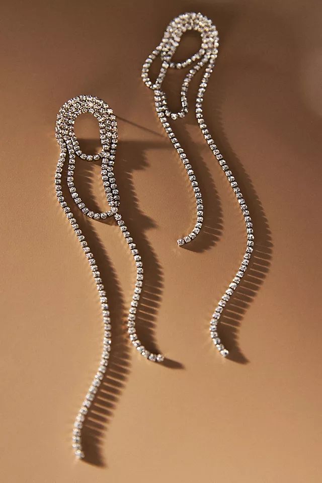 Shashi Crystal Loop Chandelier Earrings | Anthropologie (US)