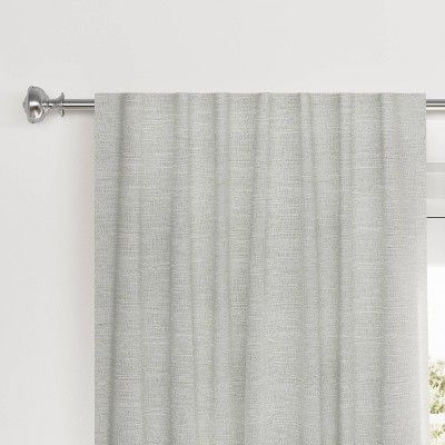 1pc Blackout Textural Overlay Window Curtain Panel - Threshold™ | Target