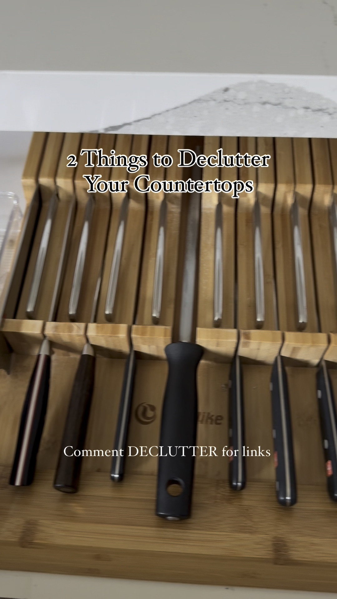 Decluttering your countertop. Kitchen organization. Paper towel holder. Knife block for the drawer. Drawer knife holder. Home storage  


#LTKSeasonal #LTKHome #LTKFindsUnder50