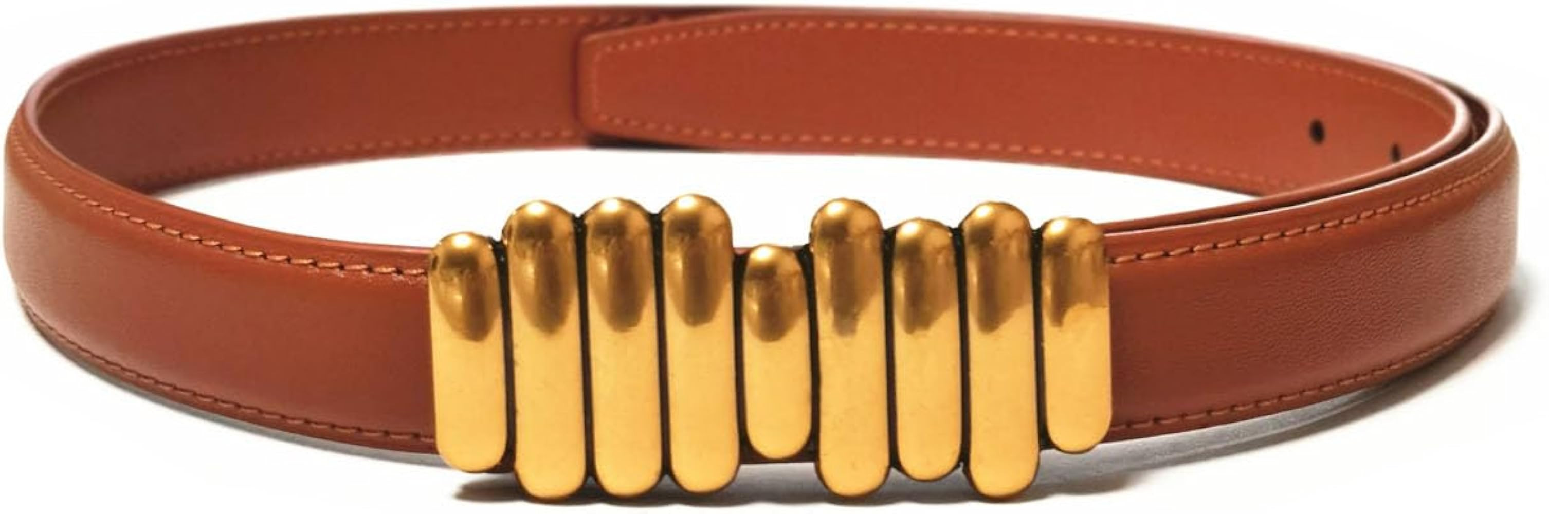 Vegan Leather Dress Belt for Women Vintage Waistband Belts for Dresses Pants Jeans | Amazon (US)