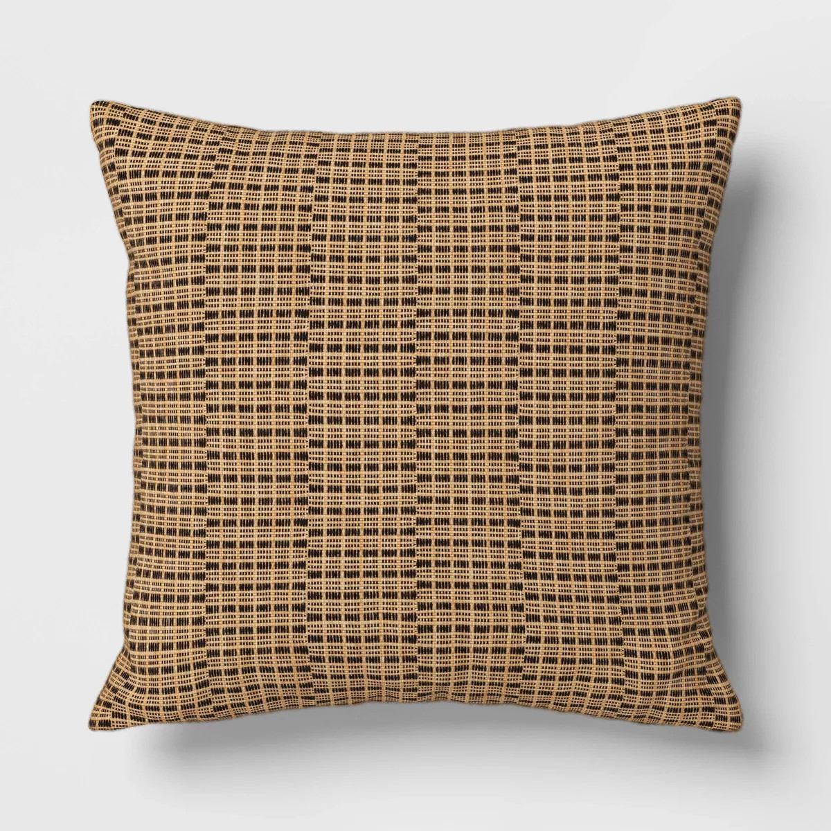 20"x20" Textural Woven Square Outdoor Throw Pillows Beige - Threshold™ | Target
