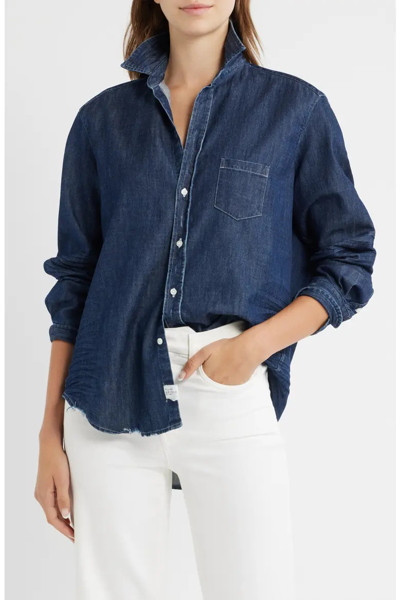 Eileen Relaxed Denim Button-Up Shirt (Women) | Nordstrom | Nordstrom