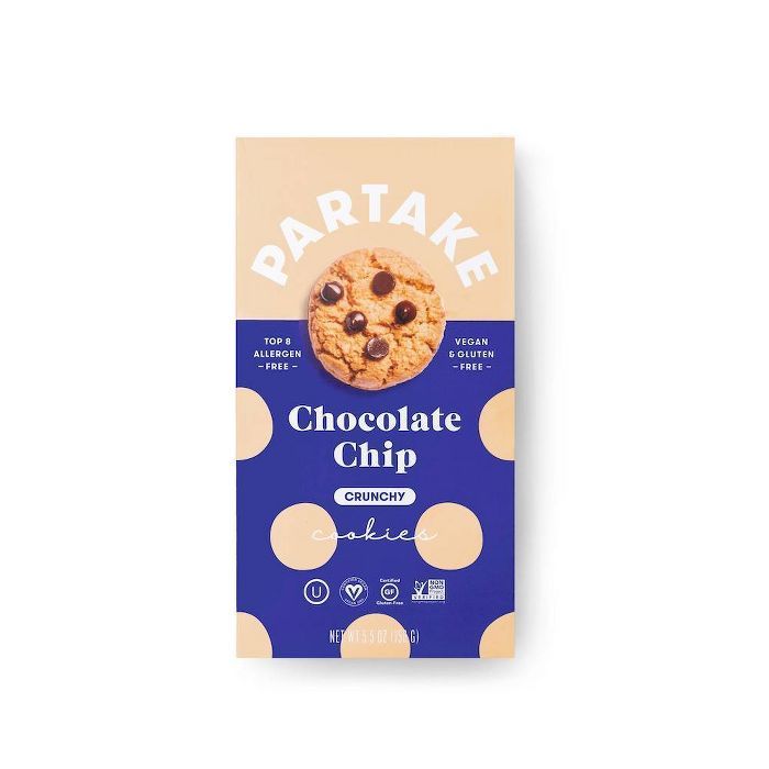 Partake Gluten Free Vegan Chocolate Chip Cookies - 5.5oz | Target