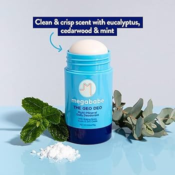 Megababe Daily Deodorant - The Geo Deo with Multi-Minerals | Aluminum-Free, All Natural | Eucalyp... | Amazon (US)