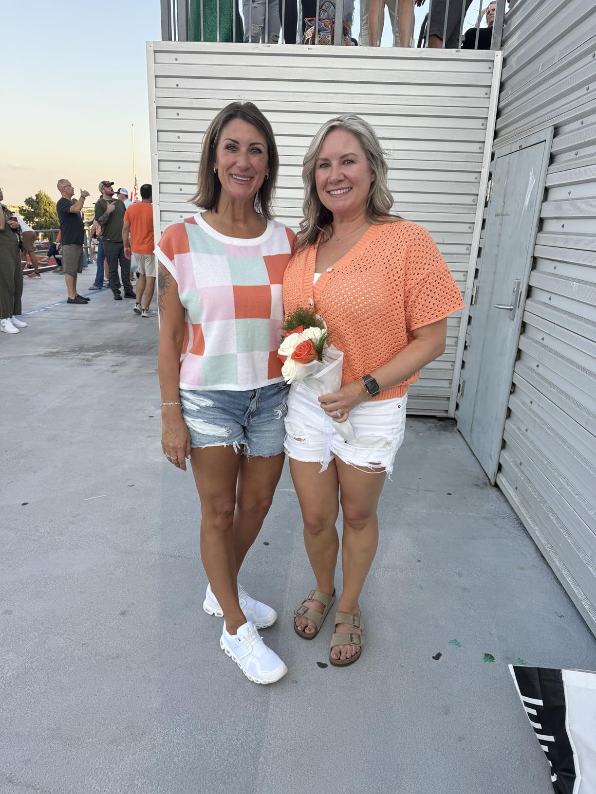 Saodimallsu Womens Cap Sleeve Crop Tops Summer Color Block Going Out Crew Neck Knit Trendy Casual... | Amazon (US)