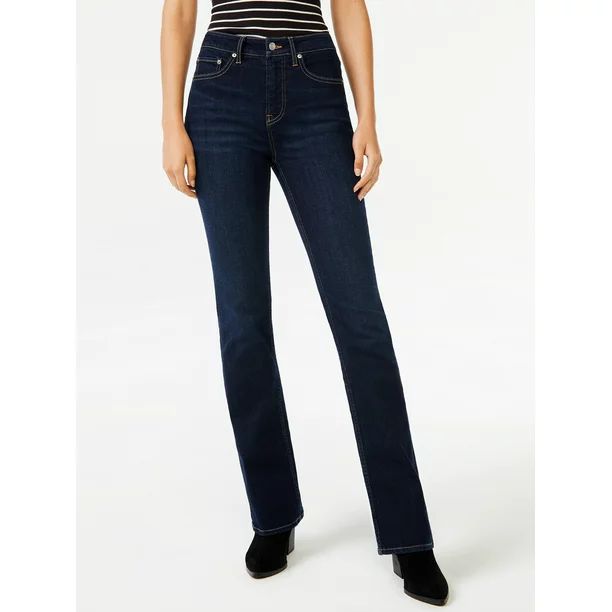 Free Assembly Women's High Rise Bootcut Jeans - Walmart.com | Walmart (US)