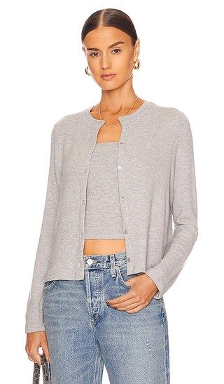 Sweater Cardigan in Heather Grey | Revolve Clothing (Global)