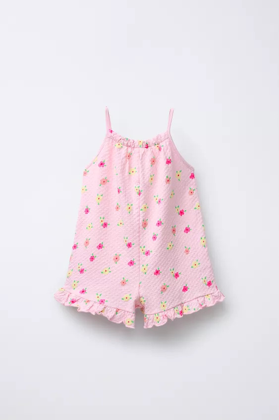 PRINTED STRUCTURE SHORT JUMPSUIT | Zara US