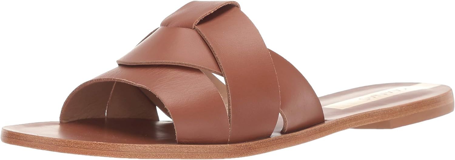 KAANAS Women's Campinas Geo Braided Flat Leather Slide Sandal Shoe | Amazon (US)