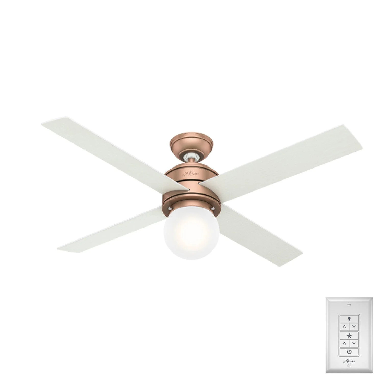 Hepburn with LED Light 52 inch Ceiling Fan | Hunter Fan Company