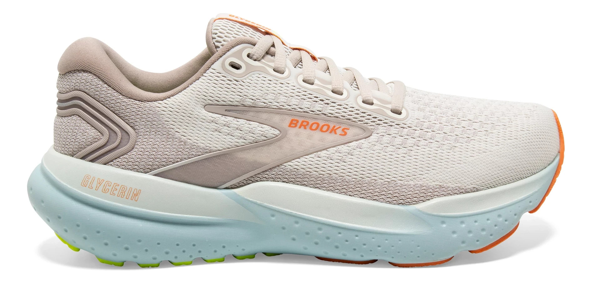 Women's Brooks Glycerin 21 - Coconut / Aqua, Size: 9.5, Medium | Footwear - Road Runner Sports | Road Runner Sports