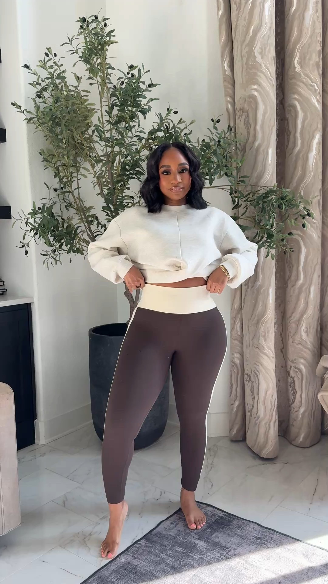 Front twist top and matching leggings! Perfect for errands! 

#LTKootd #LTKActive