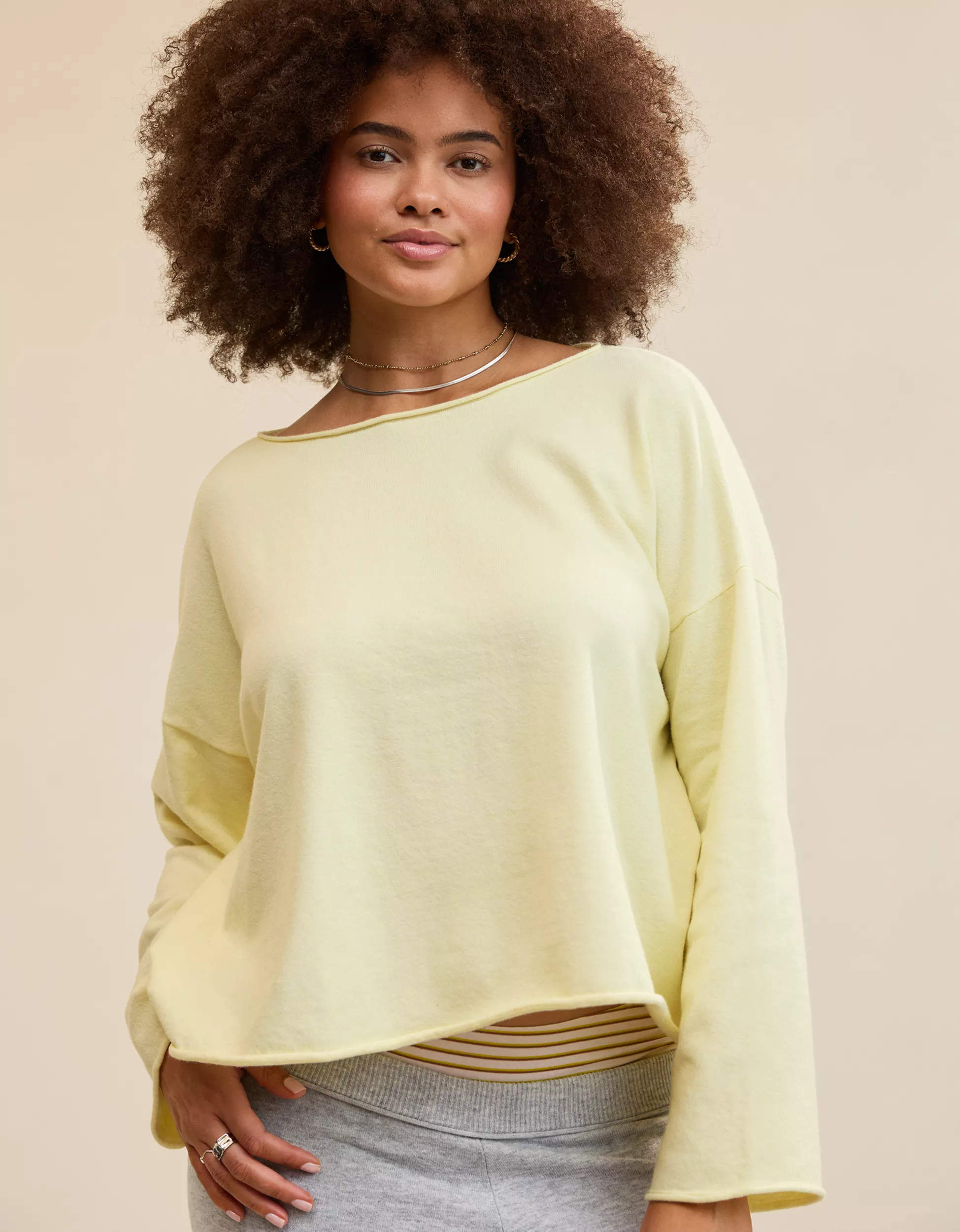 Aerie Sunday Soft Boatneck Sweater | Aerie