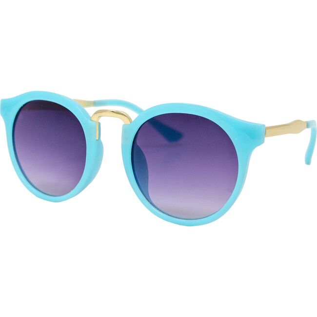 Teal Retro Cat Sunglasses | Maisonette