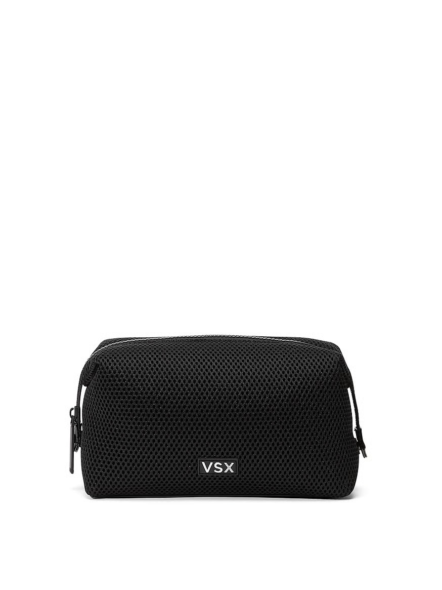 Buy VSX Mesh Snap Makeup Bag, Black - Order Cosmetic Cases online - Victoria's Secret US | Victoria's Secret (US / CA )