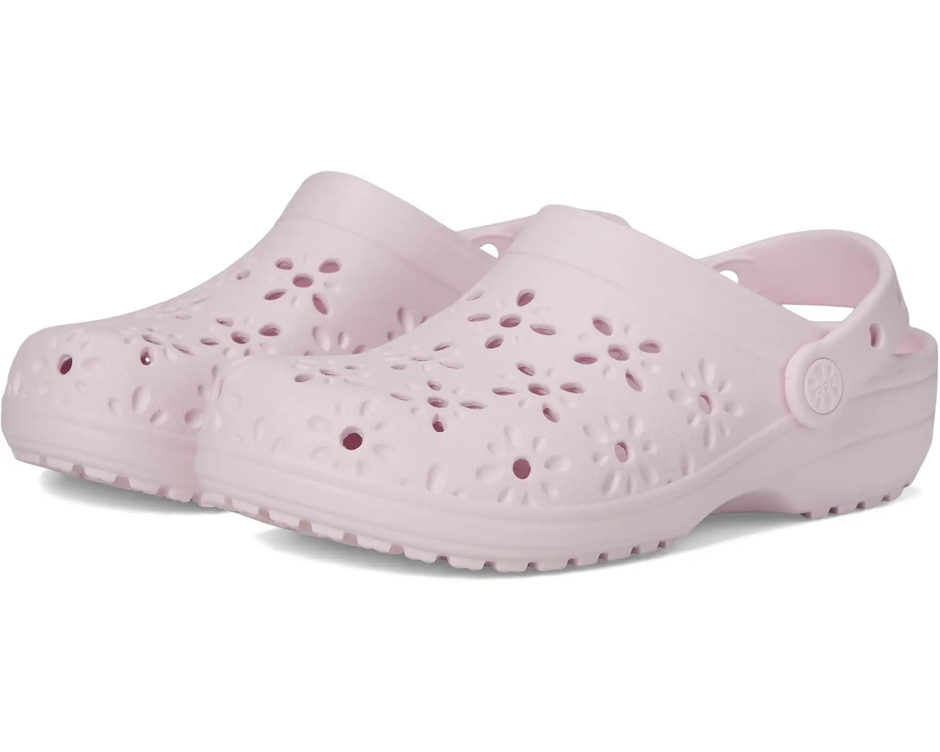 Classic Clogs with Floral Cut Out Design (Little Kid/Big Kid) | Zappos