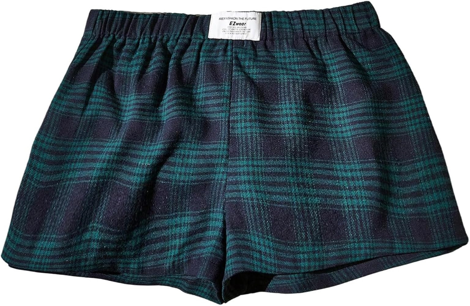 SOLY HUX Women's Plaid Pajama Shorts Elastic Low Rise Y2k Casual Summer Sleep Pj Lounge Shorts | Amazon (US)