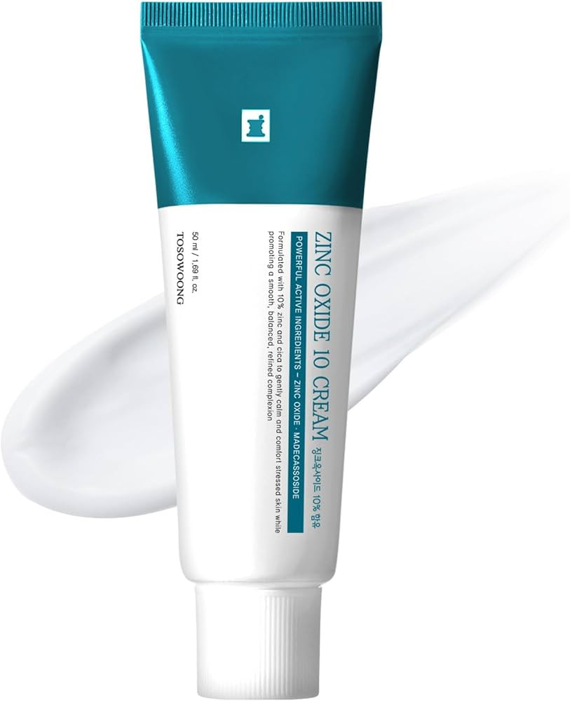 TOSOWOONG Zinc Oxide 10% Cream for Redness & Barrier, Rosacea Treatment     100,000ppm Zinc Oxide... | Amazon (US)