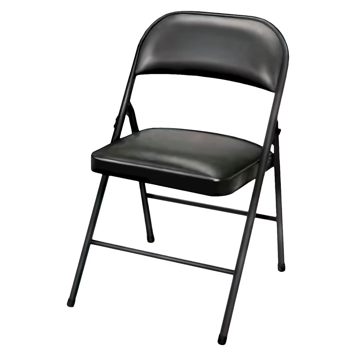 Folding Chair Vinyl Padded Black - Plastic Dev Group | Target