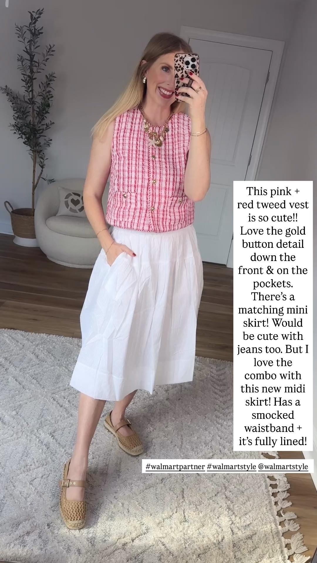 Weekend Walmart Wins try-on
Tweed vest- small
White midi skirt- small 

#walmartpartner #walmartstyle @walmartstyle

#LTKWorkwear #LTKootd #LTKmomlife