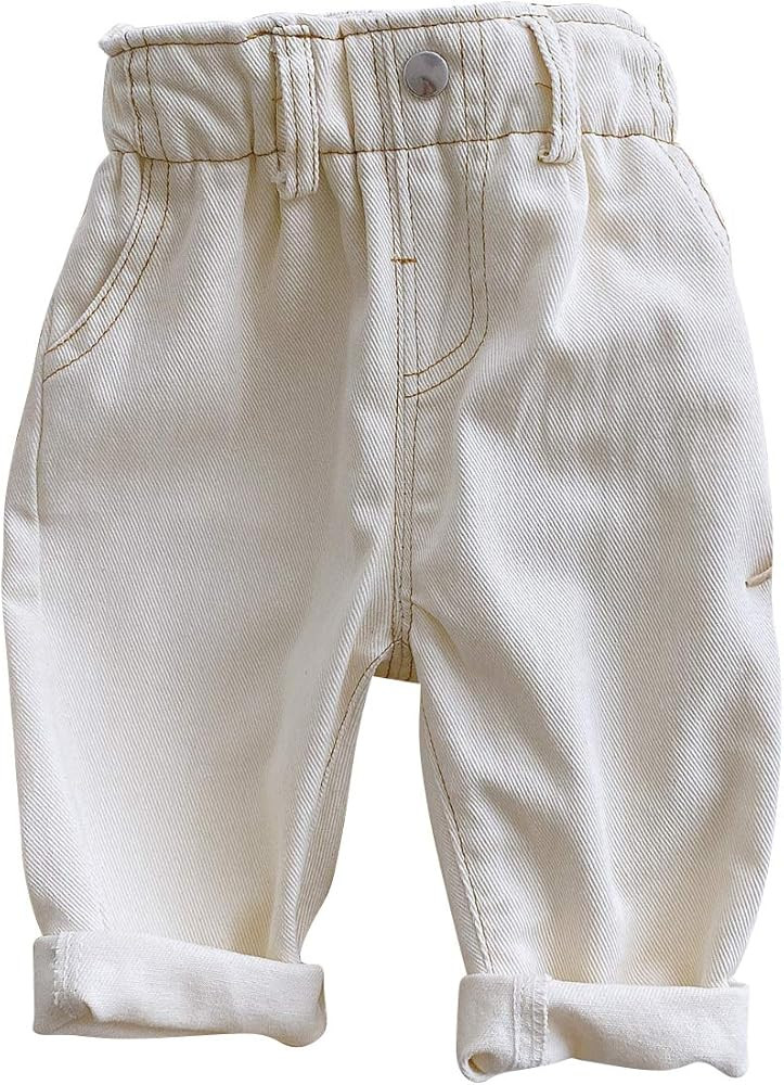 famuka Baby Soft Jeans Unisex Boy Girl Casual Pants Little Kids Long Trousers | Amazon (US)