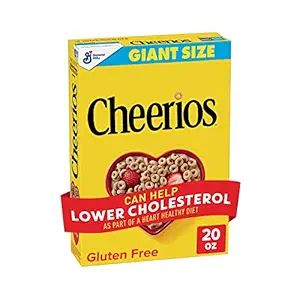 Cheerios Heart Healthy Cereal, Gluten Free Cereal with Whole Grain Oats, Giant Size, 20 OZ | Amazon (US)