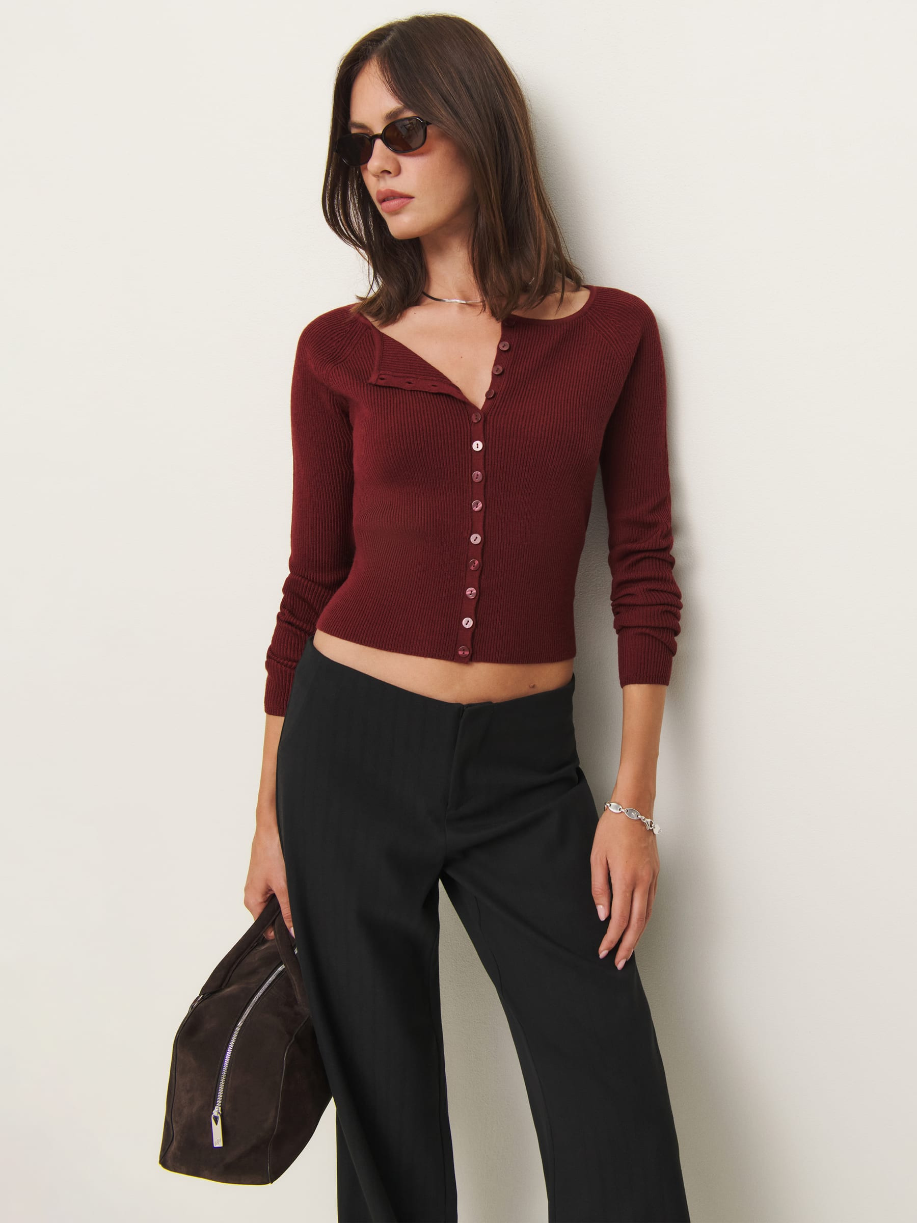 Meadow Regenerative Merino Cardigan | Reformation (Global)