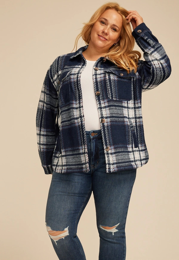 Plus Size Shortie Shoreline Shacket​ | Maurices