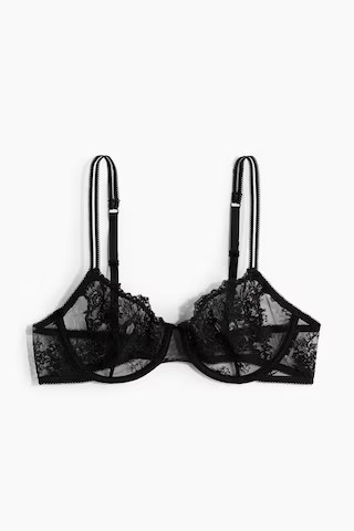 Underwire Embroidered Bra | H&M (US + CA)